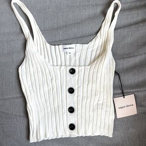 NWT Superdown Cream Sweater Tank, XS